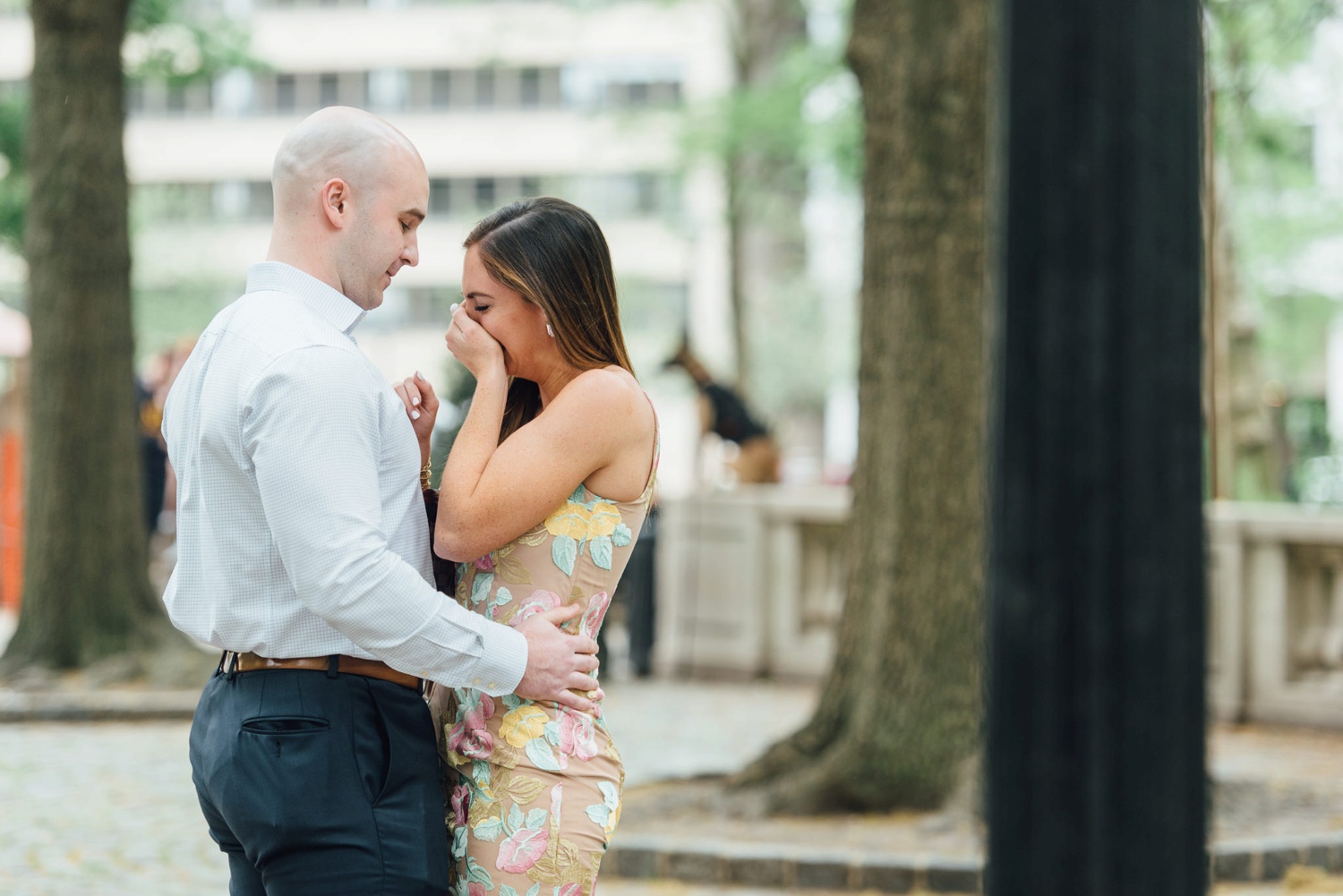 Mike + Sydney - Rittenhouse Square Proposal - Philadelphia Engagement Session - Alison Dunn Photography photo