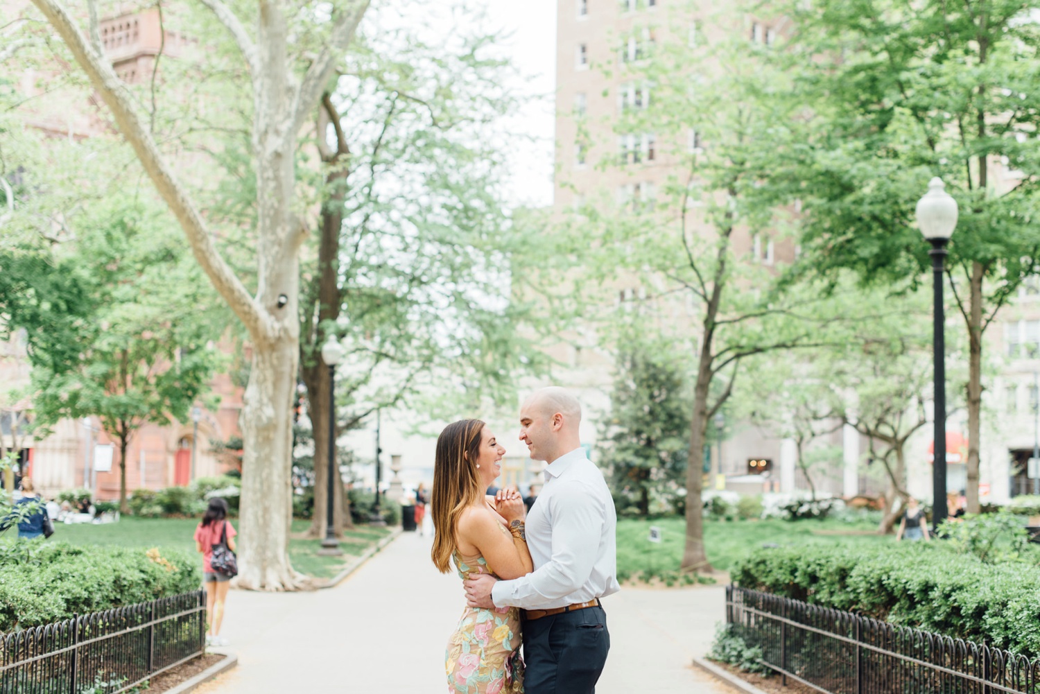 Mike + Sydney - Rittenhouse Square Proposal - Philadelphia Engagement Session - Alison Dunn Photography photo