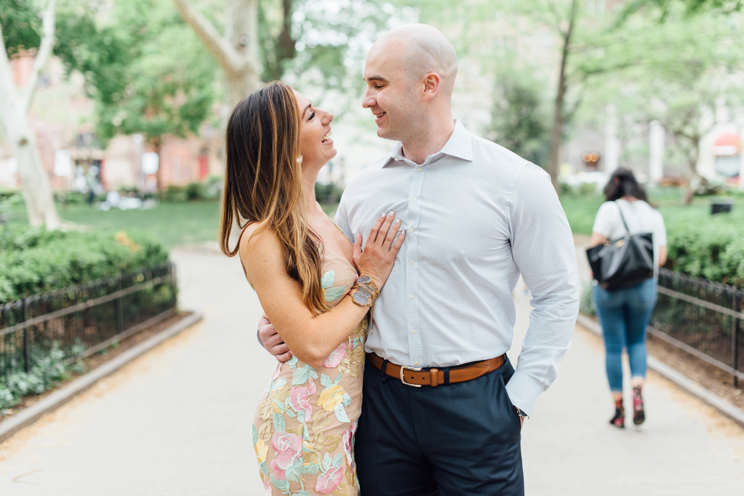 Mike + Sydney - Rittenhouse Square Proposal - Philadelphia Engagement Session - Alison Dunn Photography photo