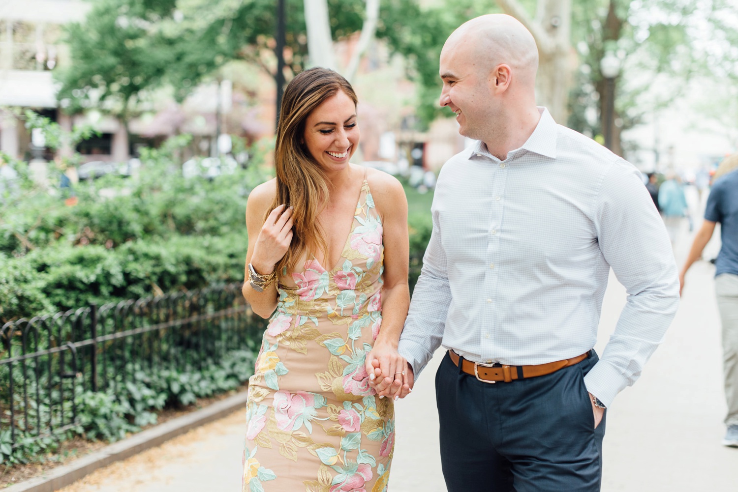 Mike + Sydney - Rittenhouse Square Proposal - Philadelphia Engagement Session - Alison Dunn Photography photo