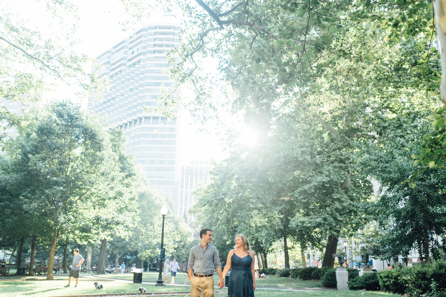 Christen + Brian - Rittenhouse Square Engagement Session - Philadelphia Wedding Photographer - Alison Dunn Photography photo