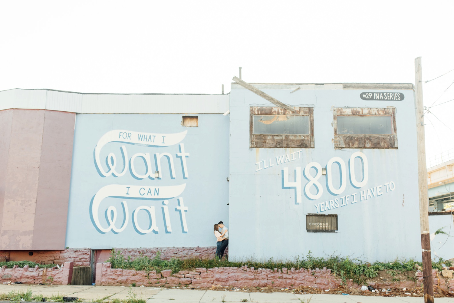 Meryl + Tim - Philly Love Letter Murals - West Philly engagement session - Philadelphia wedding photographer - Alison Dunn Photography photo