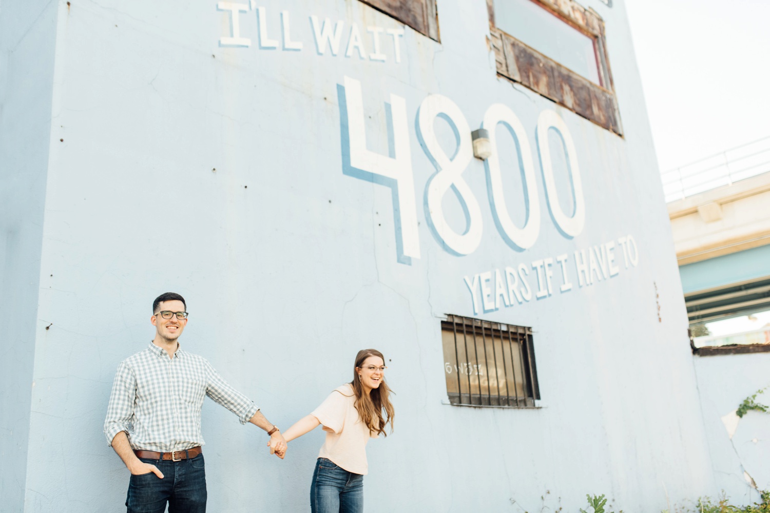 Meryl + Tim - Philly Love Letter Murals - West Philly engagement session - Philadelphia wedding photographer - Alison Dunn Photography photo