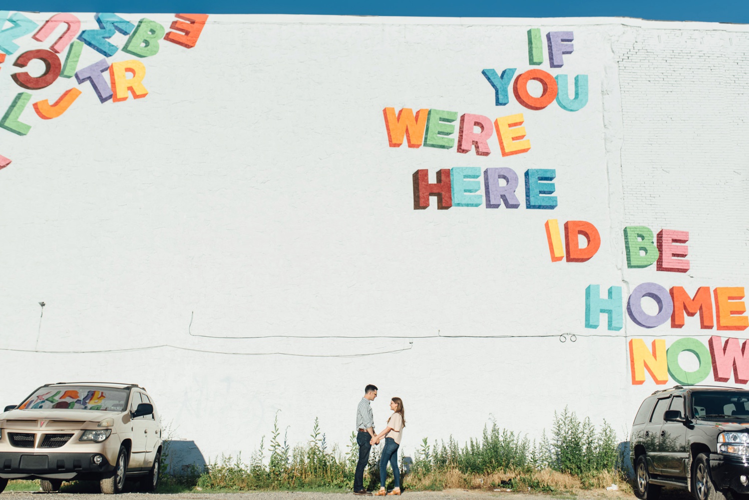 Meryl + Tim - Philly Love Letter Murals - West Philly engagement session - Philadelphia wedding photographer - Alison Dunn Photography photo