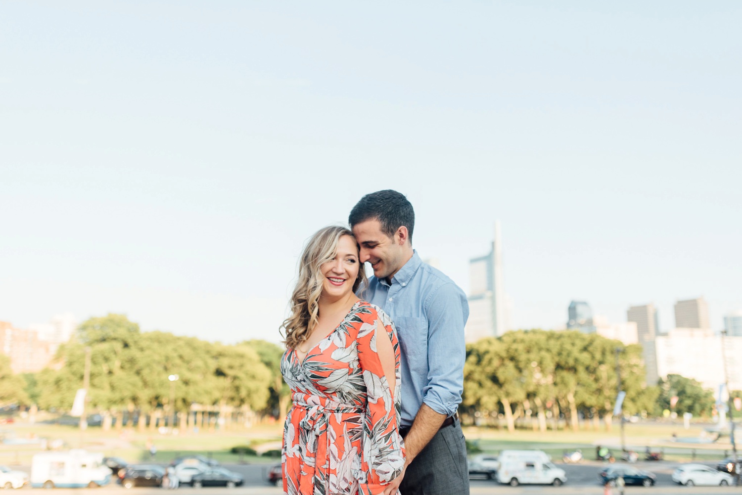 Christen + Brian - Art Museum Engagement Session - Philadelphia Wedding Photographer - Alison Dunn Photography photo