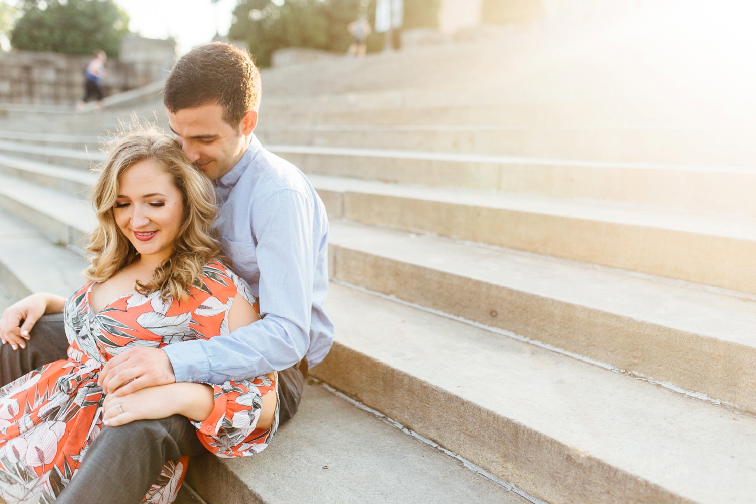 Christen + Brian - Art Museum Engagement Session - Philadelphia Wedding Photographer - Alison Dunn Photography photo