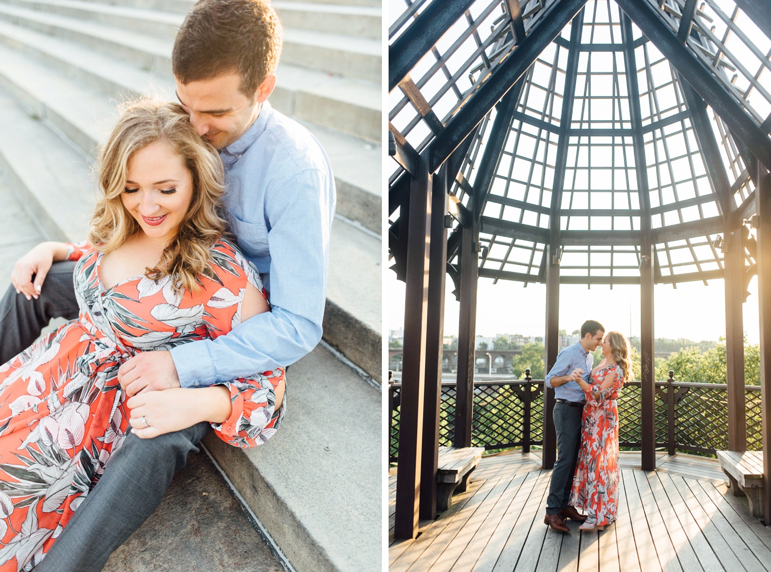 Christen + Brian - Art Museum Engagement Session - Philadelphia Wedding Photographer - Alison Dunn Photography photo