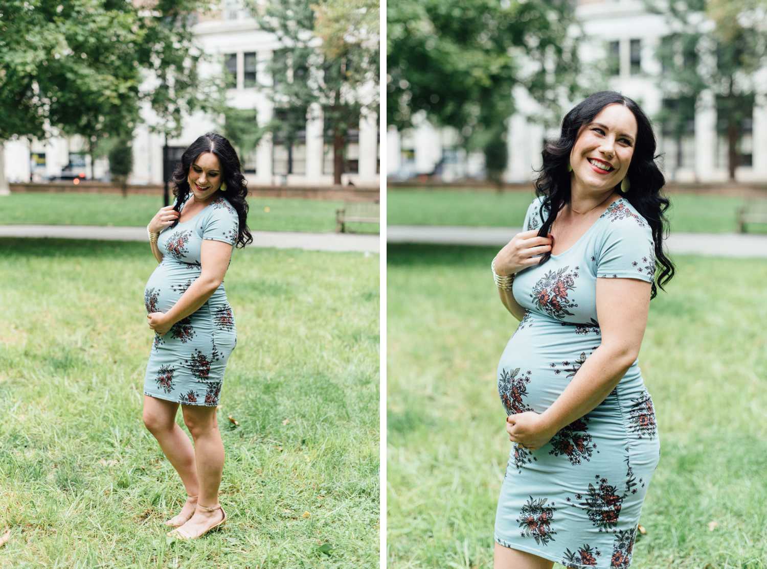 Jeff + Amy - Philadelphia Maternity Session - Washington Square Park - Alison Dunn Photography photo