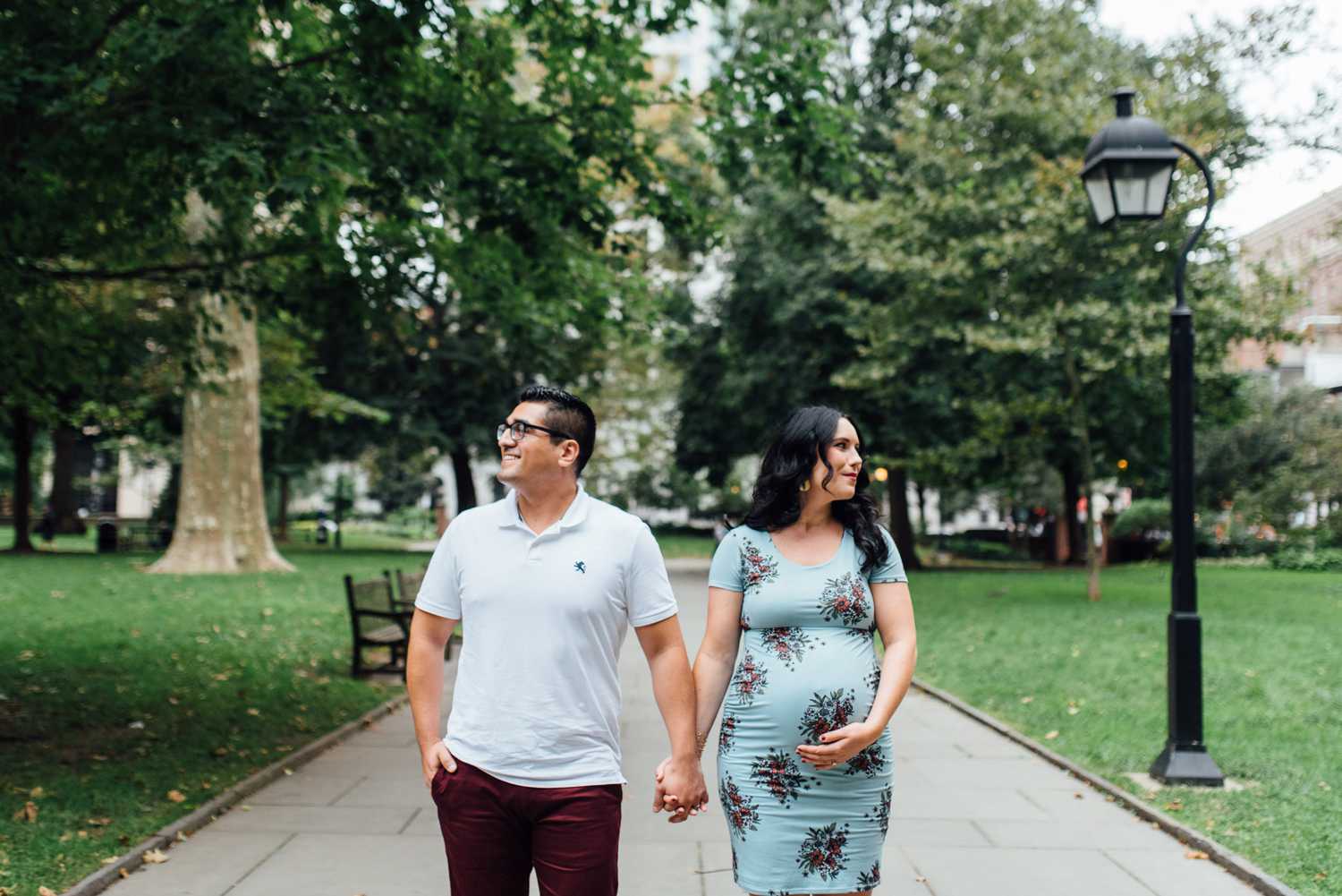 Jeff + Amy - Philadelphia Maternity Session - Washington Square Park - Alison Dunn Photography photo