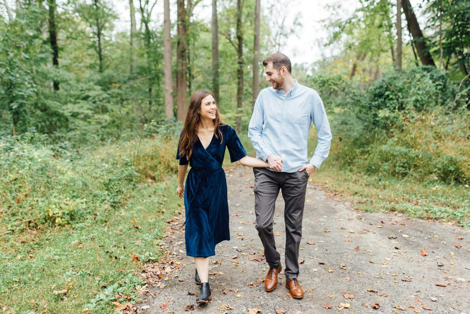 Emma + Peter - Ridley Creek State Park Engagement Session - Philadelphia Wedding Photographer - Alison Dunn Photography photo