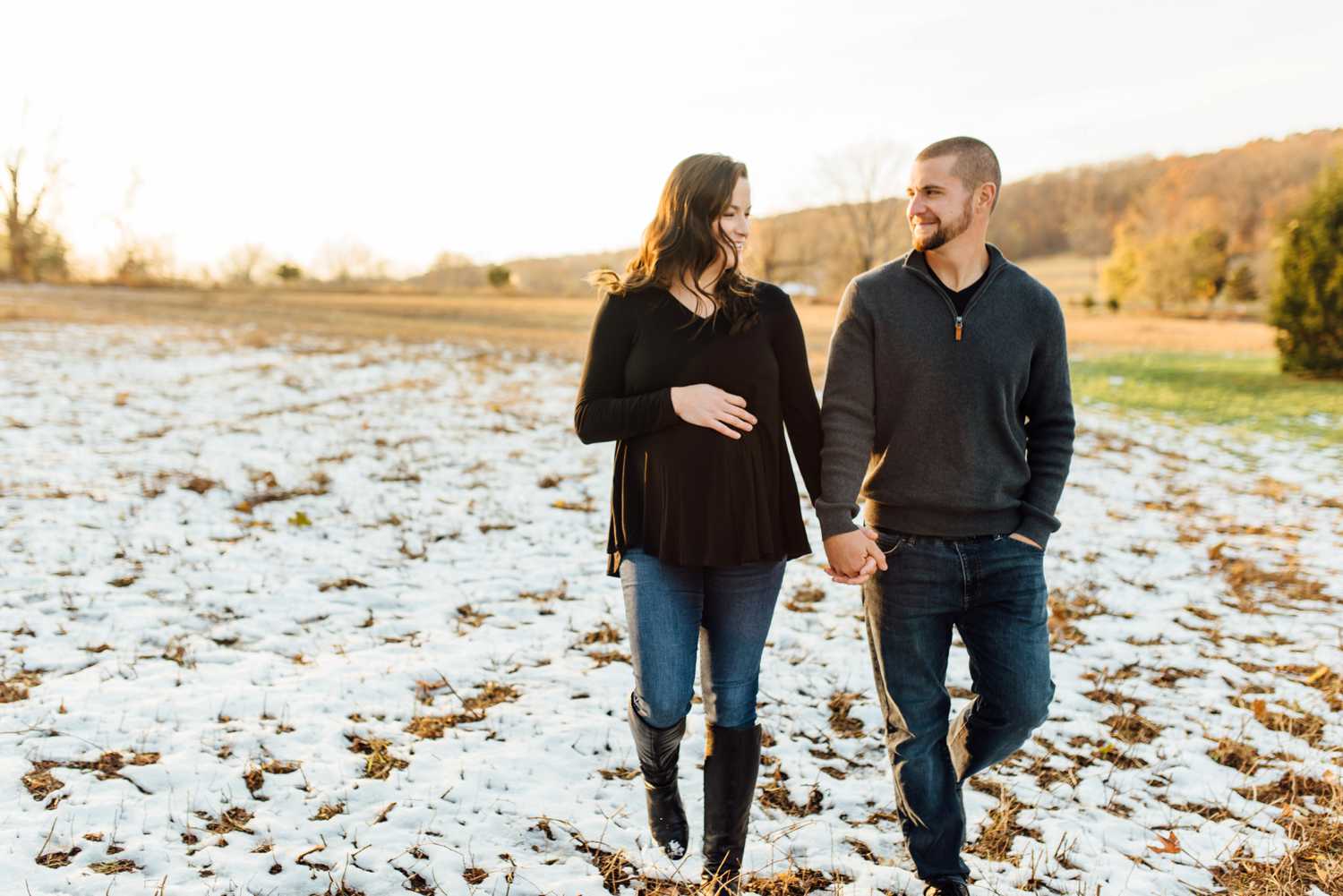 Elizabeth + Tyler - Valley Forge Maternity Session - Philadelphia Anniversary Photographer - Alison Dunn Photography photo