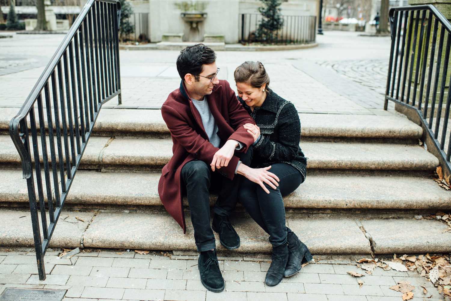 Jeffrey + Jennifer - Rittenhouse Square Proposal - Philadelphia Engagement Session - Alison Dunn Photography photo