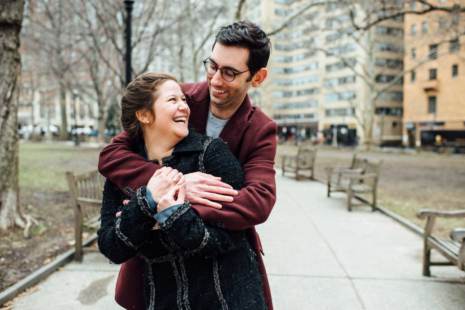 Jeffrey + Jennifer - Rittenhouse Square Proposal - Philadelphia Engagement Session - Alison Dunn Photography photo
