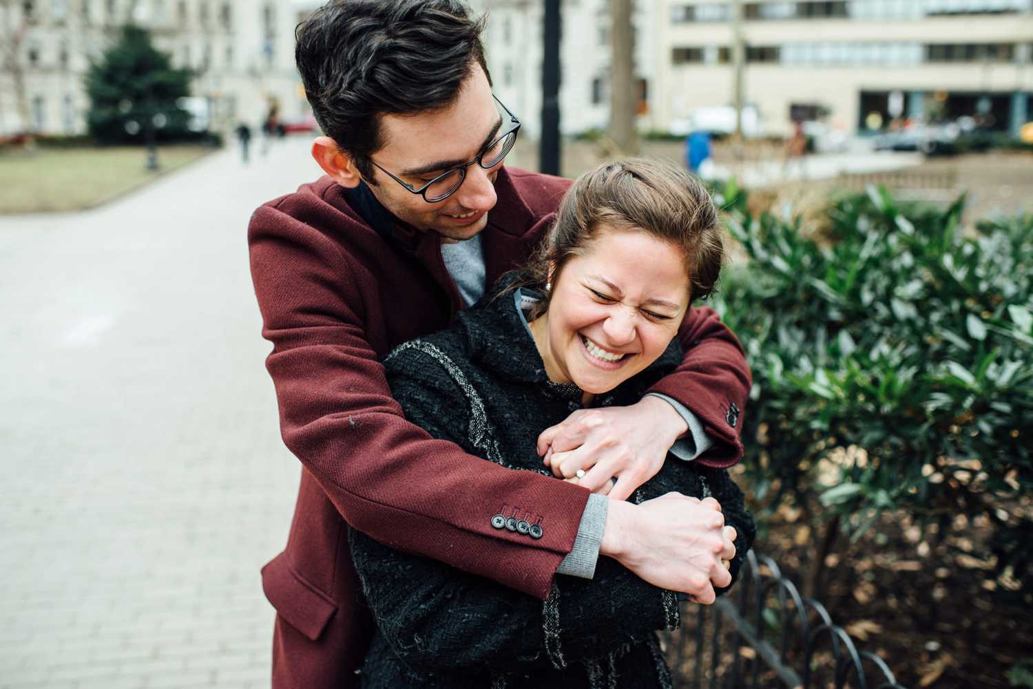 Jeffrey + Jennifer - Rittenhouse Square Proposal - Philadelphia Engagement Session - Alison Dunn Photography photo