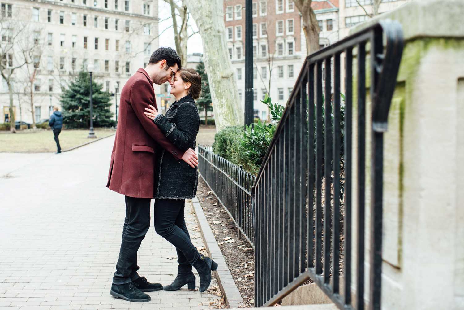 Jeffrey + Jennifer - Rittenhouse Square Proposal - Philadelphia Engagement Session - Alison Dunn Photography photo