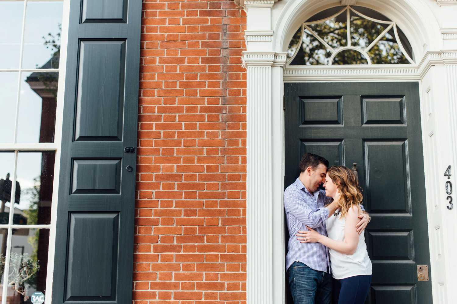 Julie + Jon - City Hall and Society Hill Engagement Session - Philadelphia Wedding Photographer - Alison Dunn Photography photo