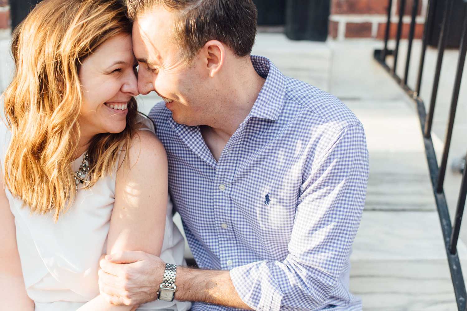 Julie + Jon - City Hall and Society Hill Engagement Session - Philadelphia Wedding Photographer - Alison Dunn Photography photo