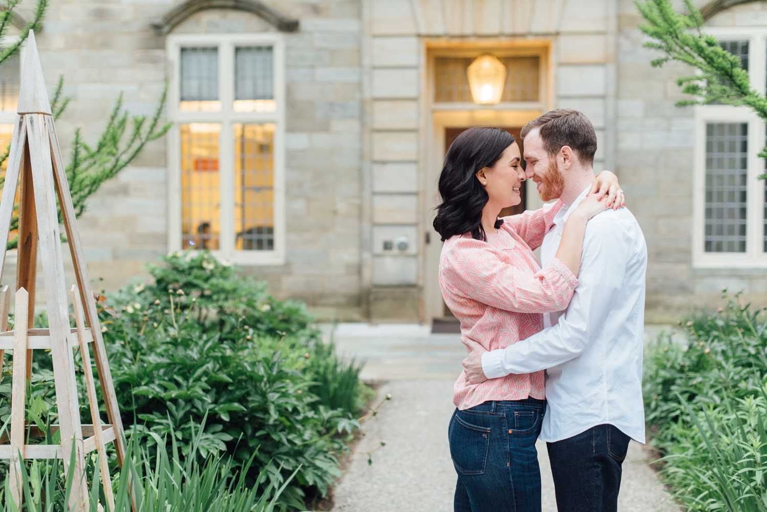 Sandy + Geoff - Haverford College Engagement Session - Main Line Wedding Photographer - Alison Dunn Photography photo