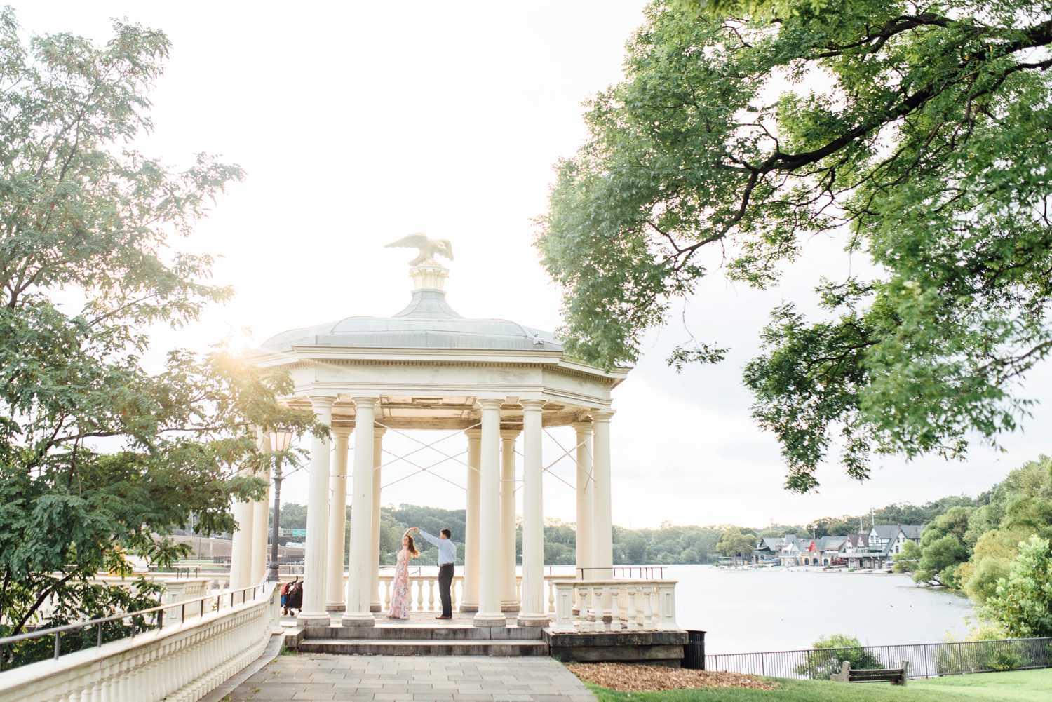 Jessica + Eyad - University of Pennsylvania and Waterworks Engagement Session - Philadelphia Wedding Photographer - Alison Dunn Photography photo