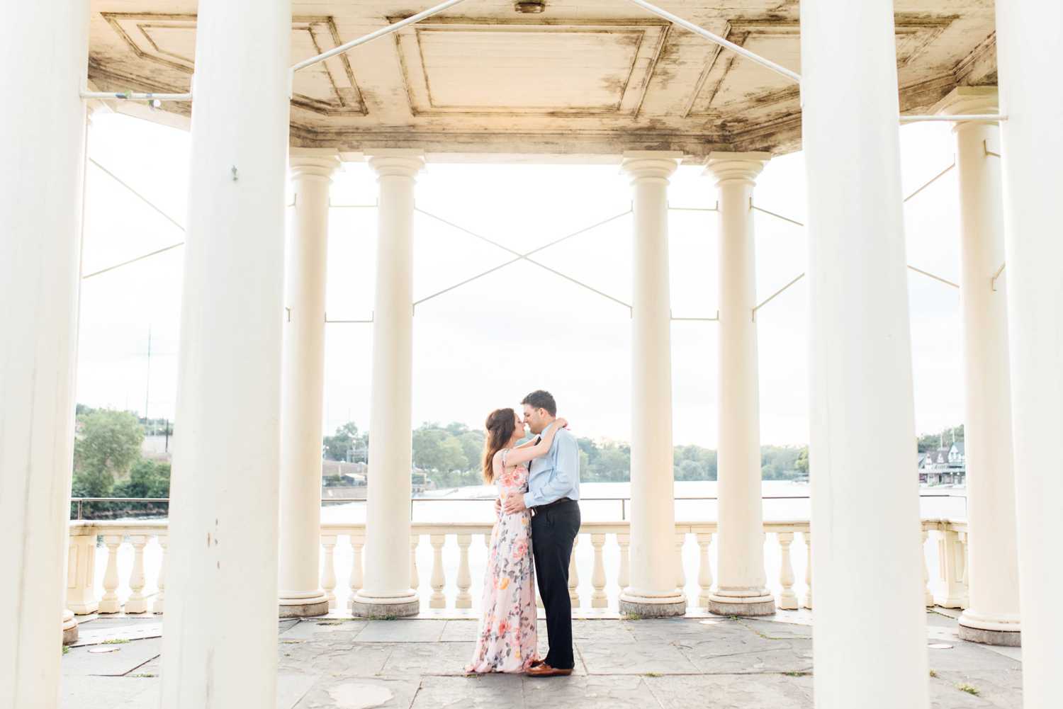 Jessica + Eyad - University of Pennsylvania and Waterworks Engagement Session - Philadelphia Wedding Photographer - Alison Dunn Photography photo