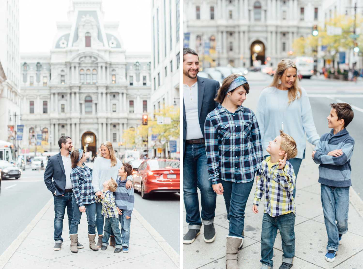 The Krutsinger Family - Love Park City Hall Family Session - Philadelphia Family Photographer - Alison Dunn Photography photo