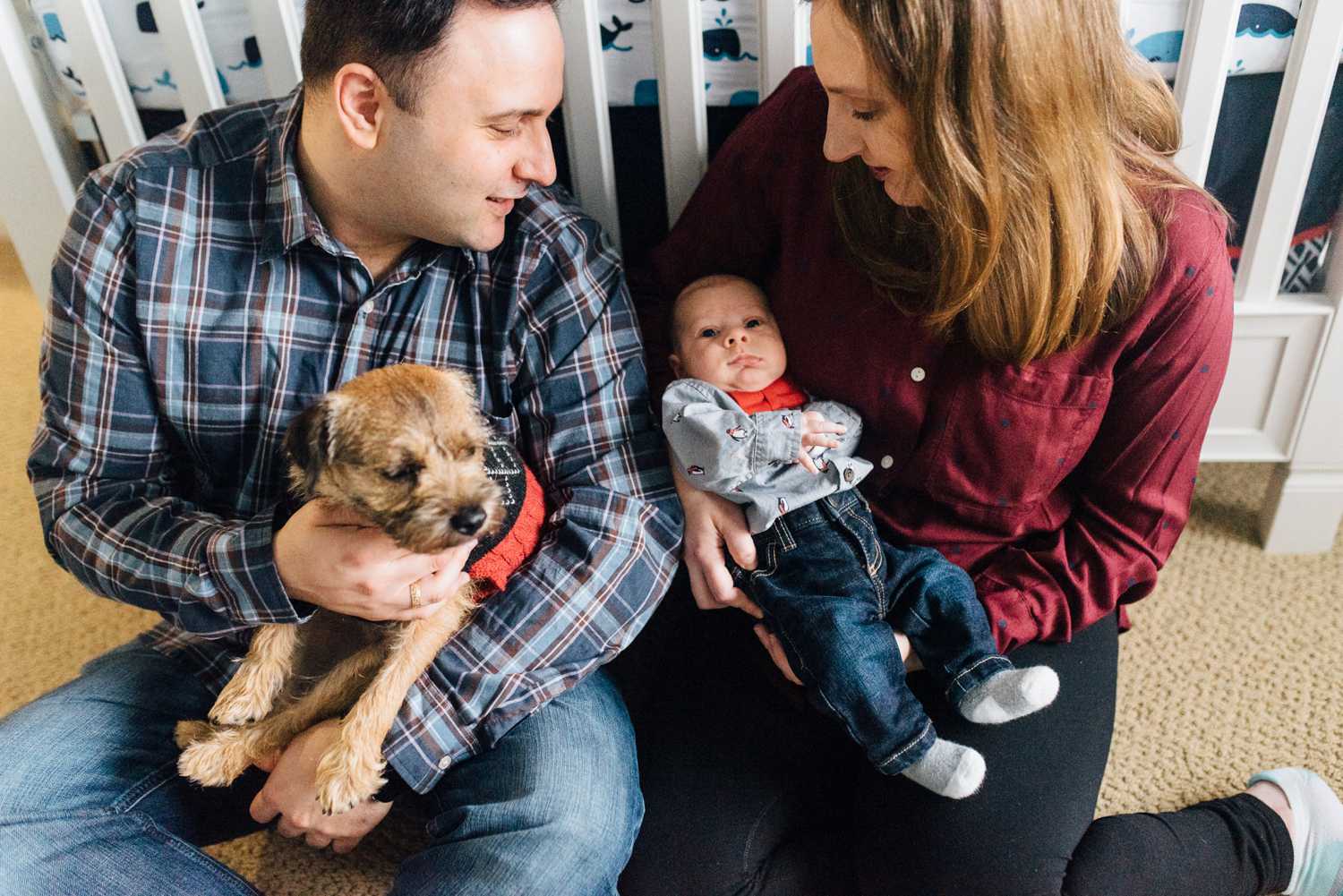 Lisa + Lou + Evan - Lansdale Lifestyle Newborn Session - Philadelphia Family Photographer - Alison Dunn Photography photo