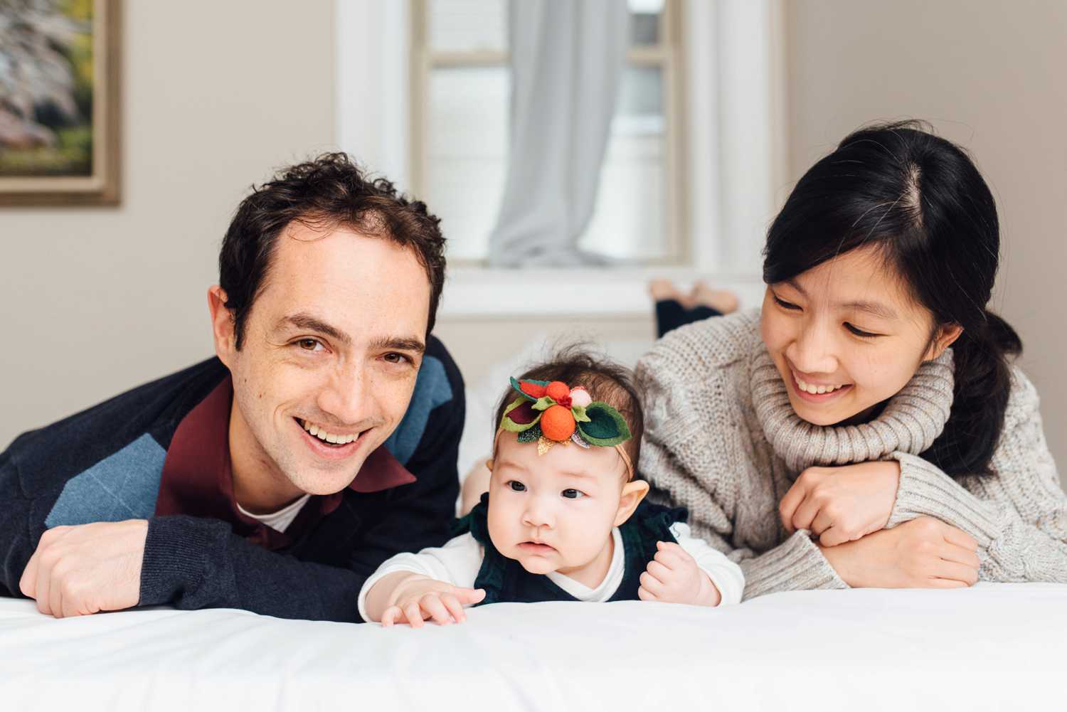 Matt + Una + Julia - In-Home Family Session - Philadelphia Family Photographer - Alison Dunn Photography photo