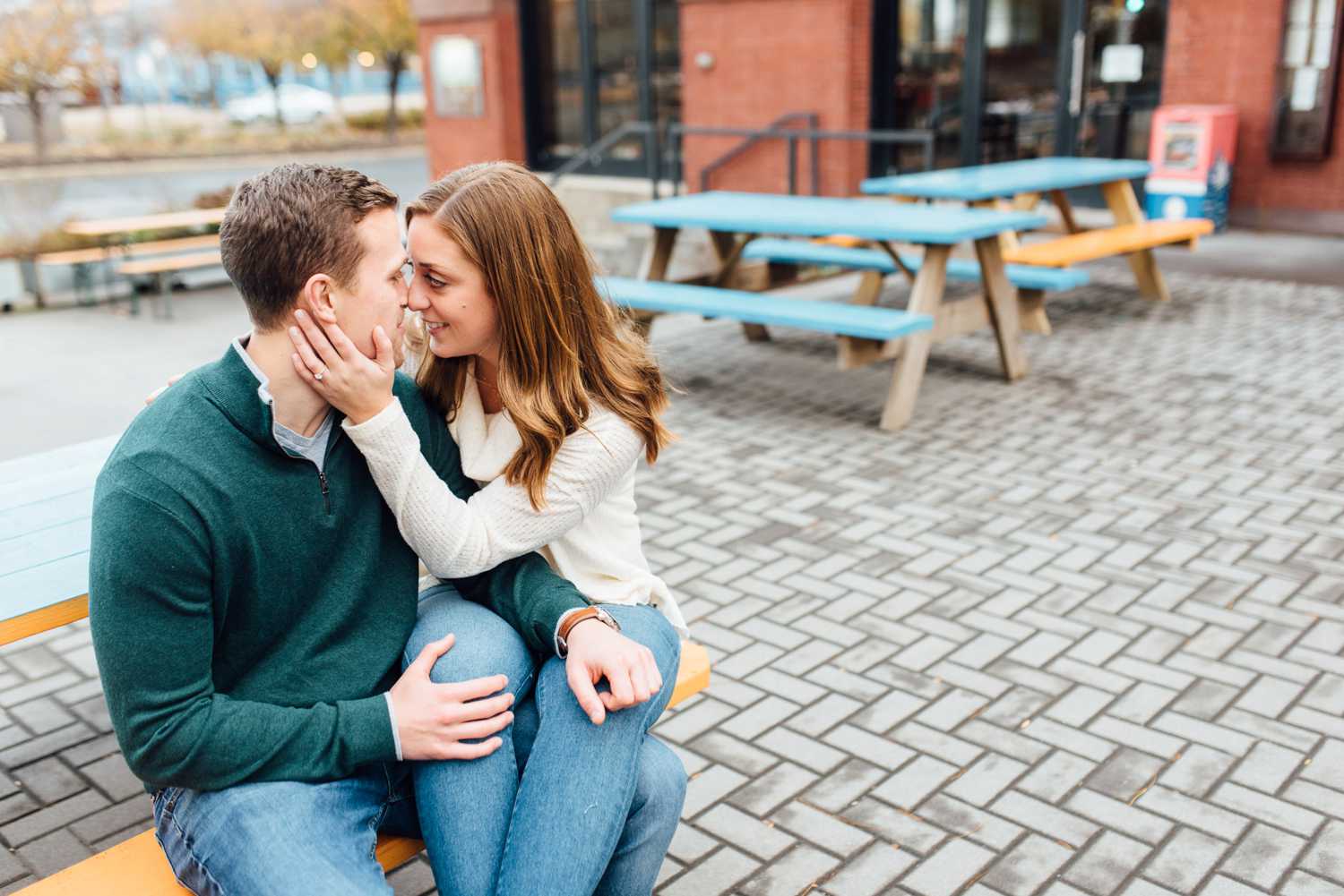 Tyler + Jen - La Peg Old City Engagement Session - Philadelphia Engagement Photographer - Alison Dunn Photography photo