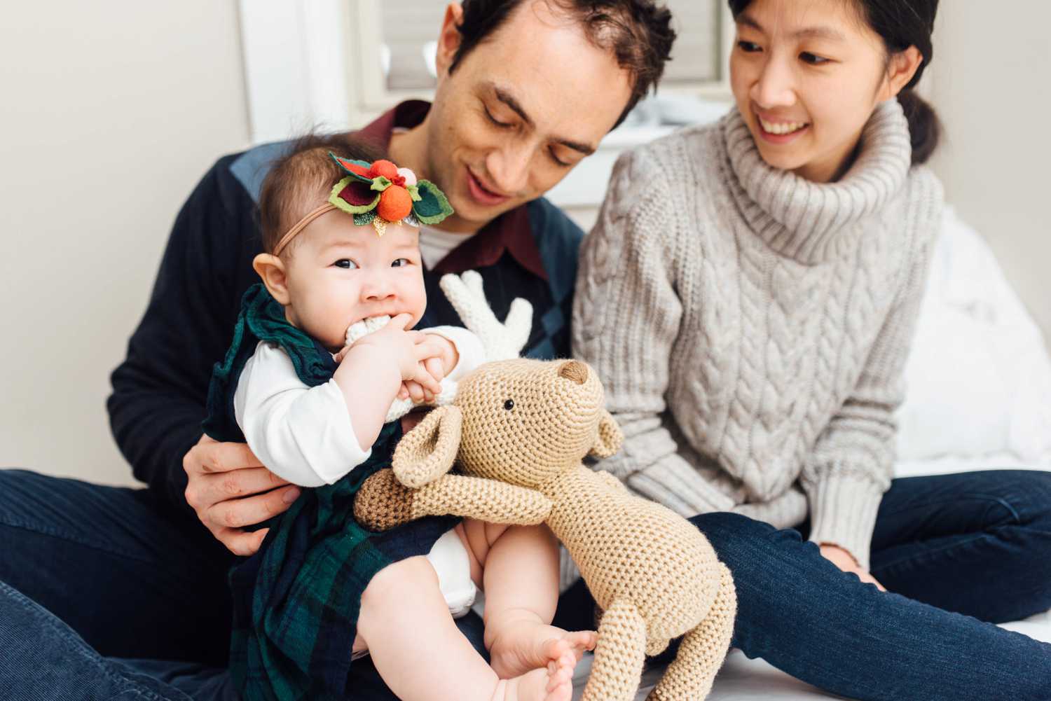 Matt + Una + Julia - In-Home Family Session - Philadelphia Family Photographer - Alison Dunn Photography photo