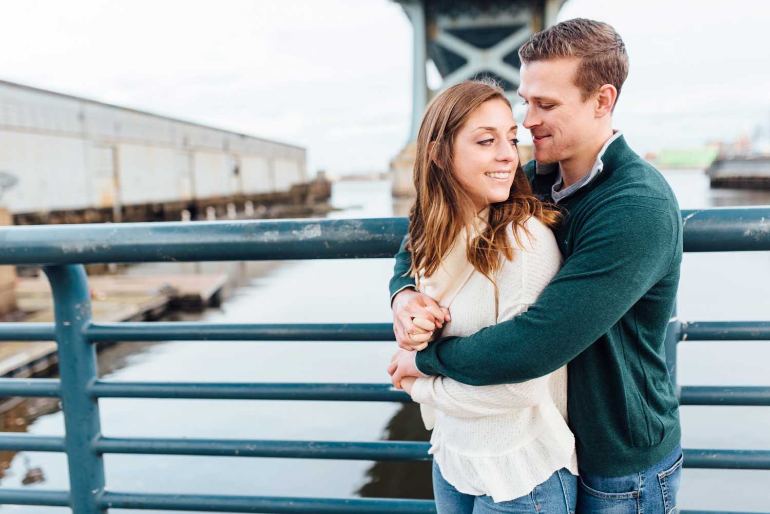 Tyler + Jen - Race Street Pier Old City Engagement Session - Philadelphia Engagement Photographer - Alison Dunn Photography photo