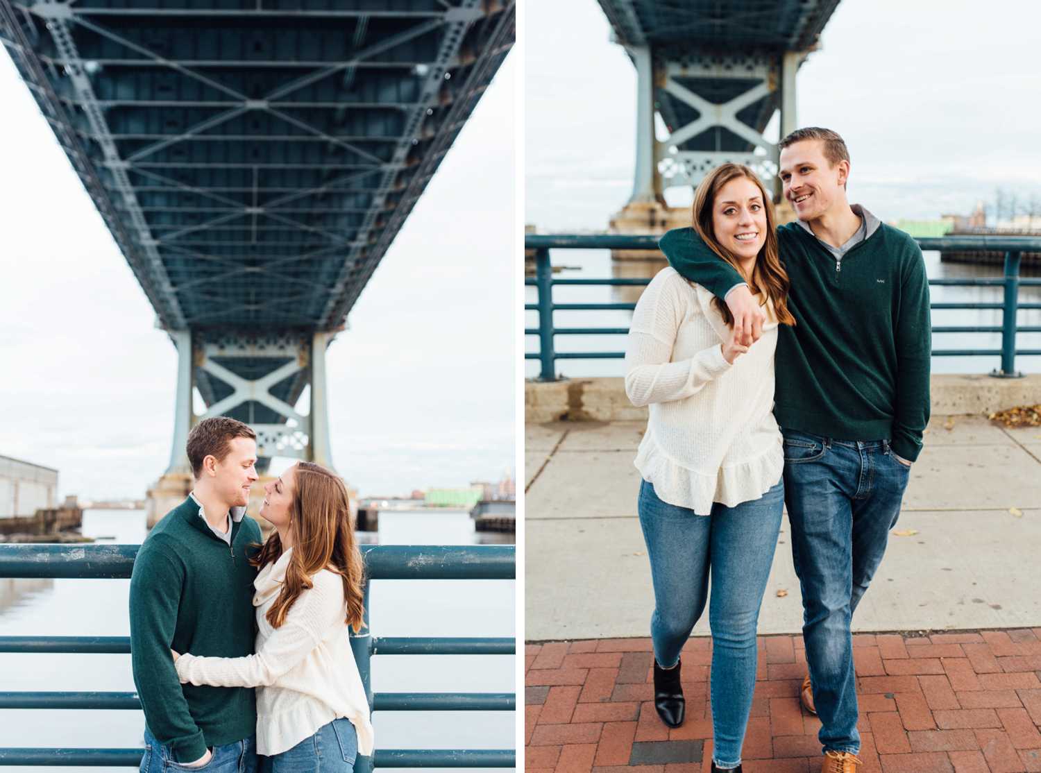 Tyler + Jen - Race Street Pier Old City Engagement Session - Philadelphia Engagement Photographer - Alison Dunn Photography photo