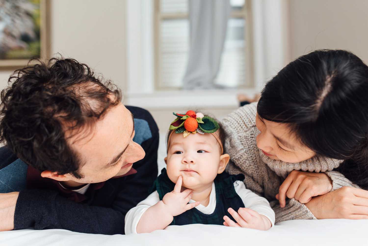 Matt + Una + Julia - In-Home Family Session - Philadelphia Family Photographer - Alison Dunn Photography photo