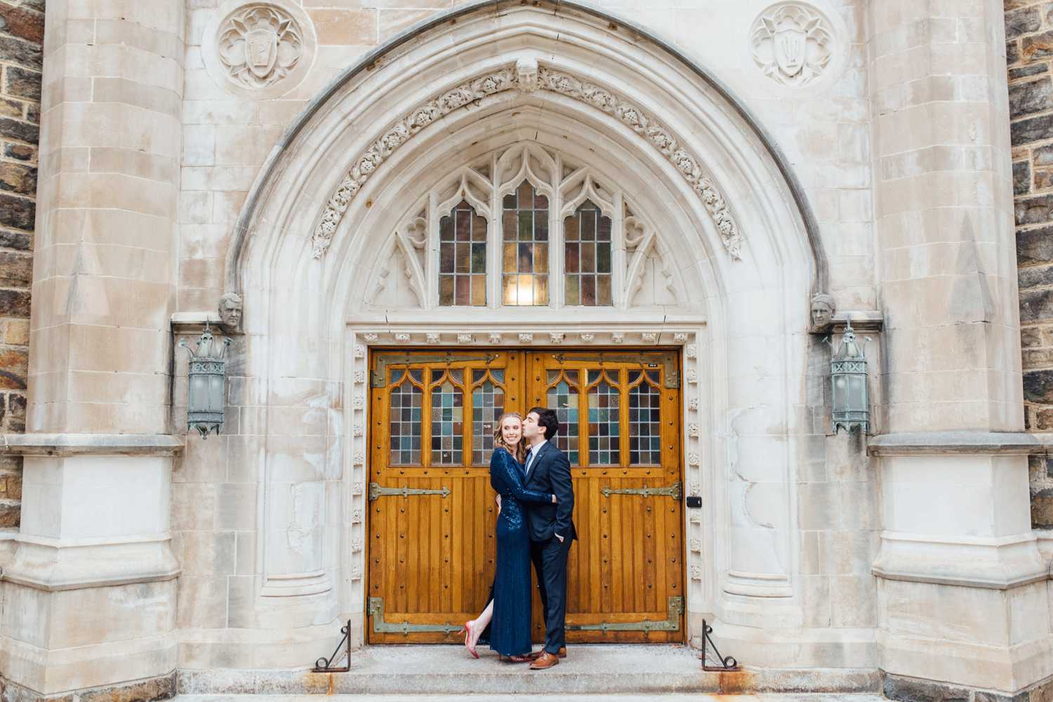 Anna + Mike - Lehigh University Engagement Session - Bethlehem Wedding Photographer - Alison Dunn Photography photo