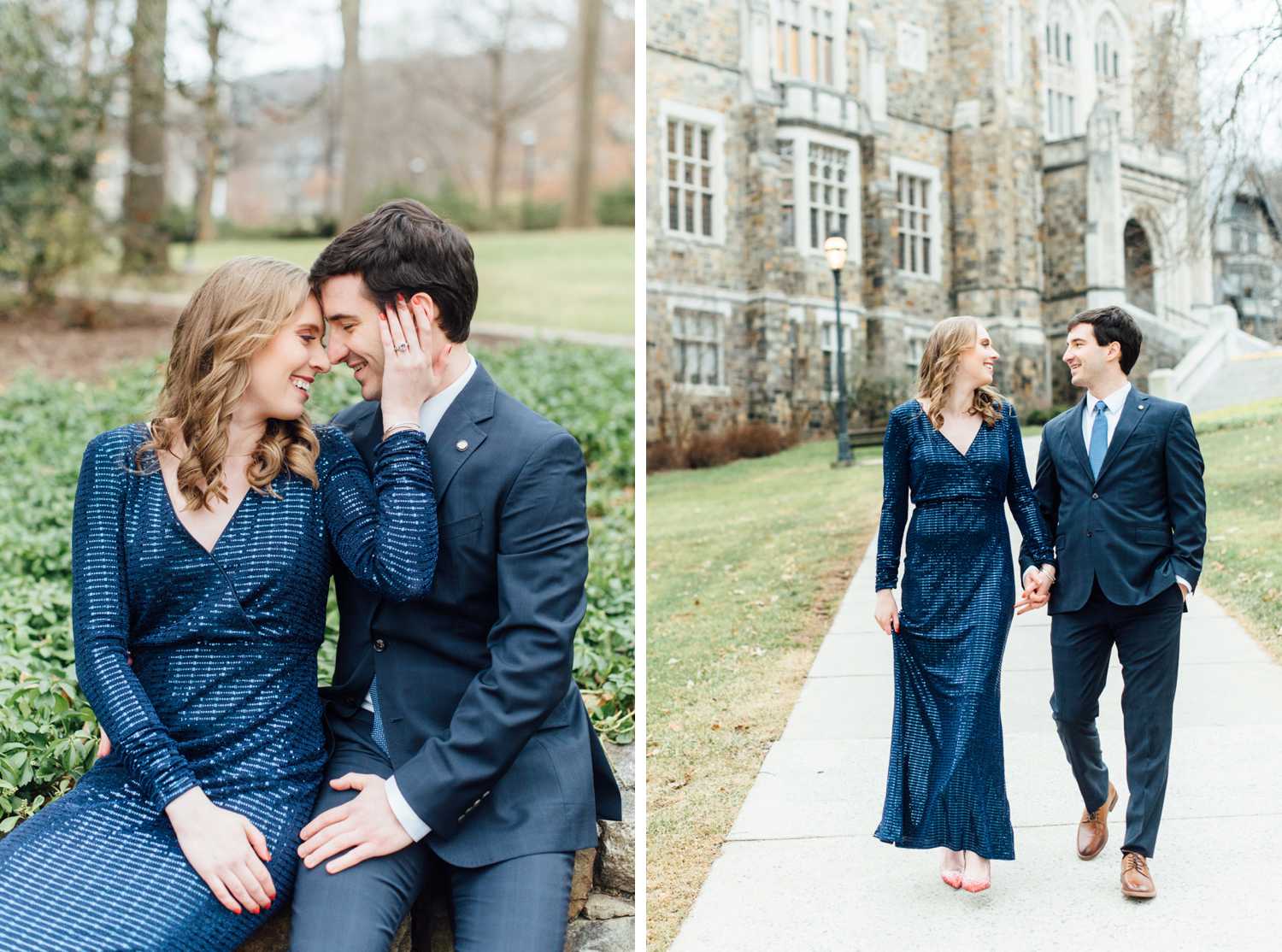 Anna + Mike - Lehigh University Engagement Session - Bethlehem Wedding Photographer - Alison Dunn Photography photo