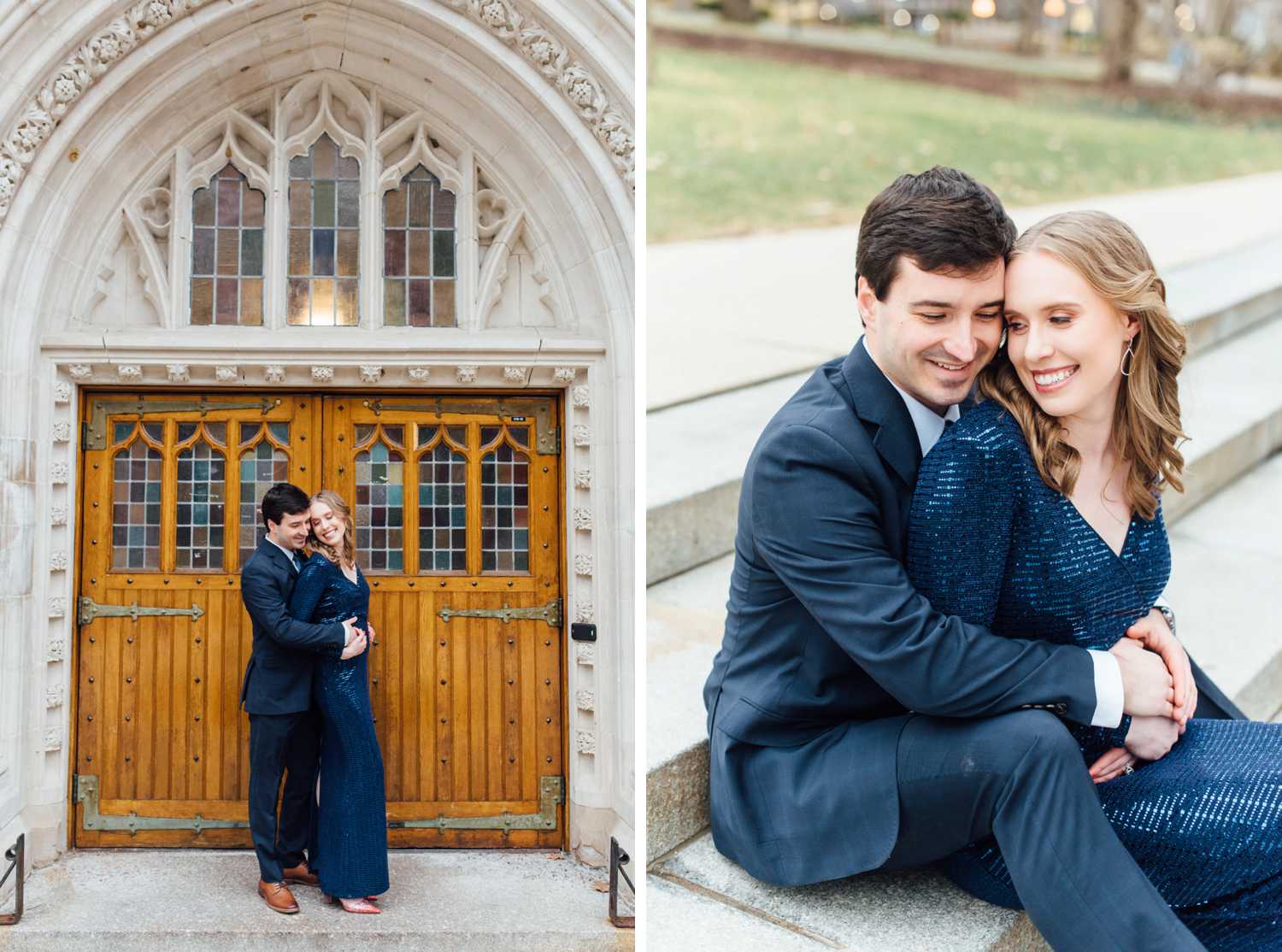 Anna + Mike - Lehigh University Engagement Session - Bethlehem Wedding Photographer - Alison Dunn Photography photo