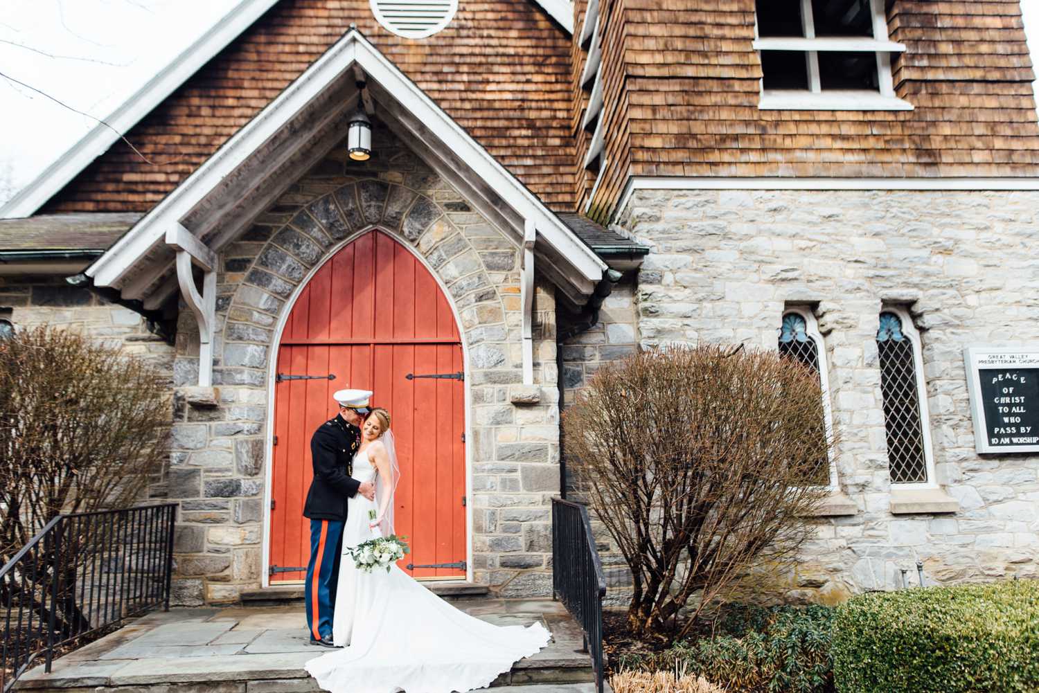 Laura + Dan - Great Valley Presbyterian Church Military Wedding - West Chester Wedding Photographer - Alison Dunn Photography photo