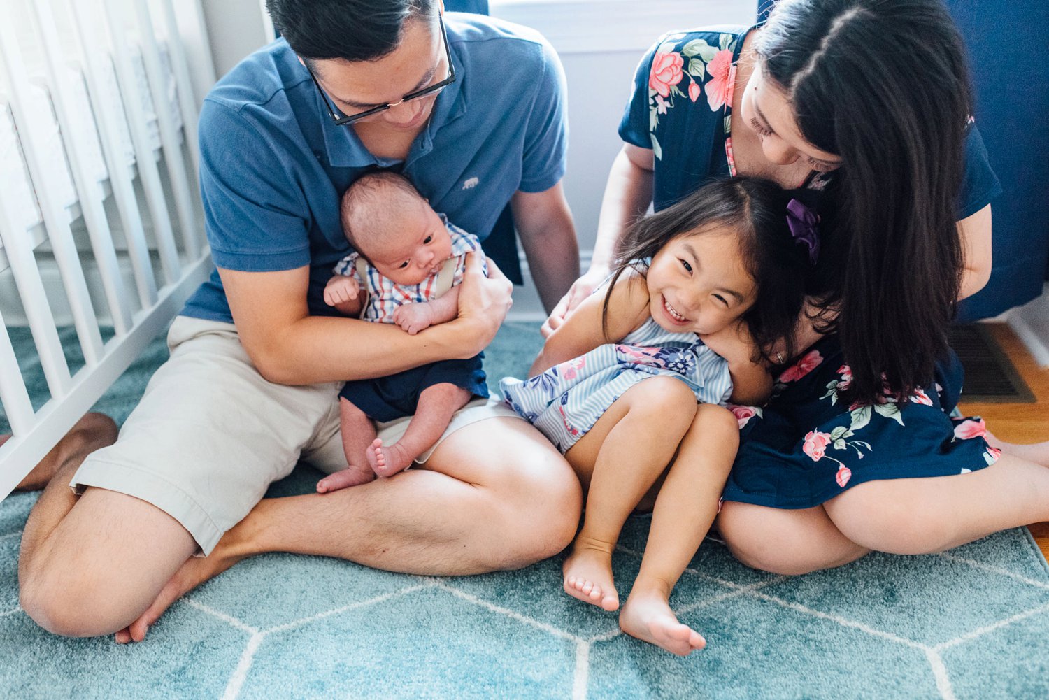 Yen Family - Havertown Lifestyle Newborn Session - Philadelphia Family Photographer - Alison Dunn Photography photo