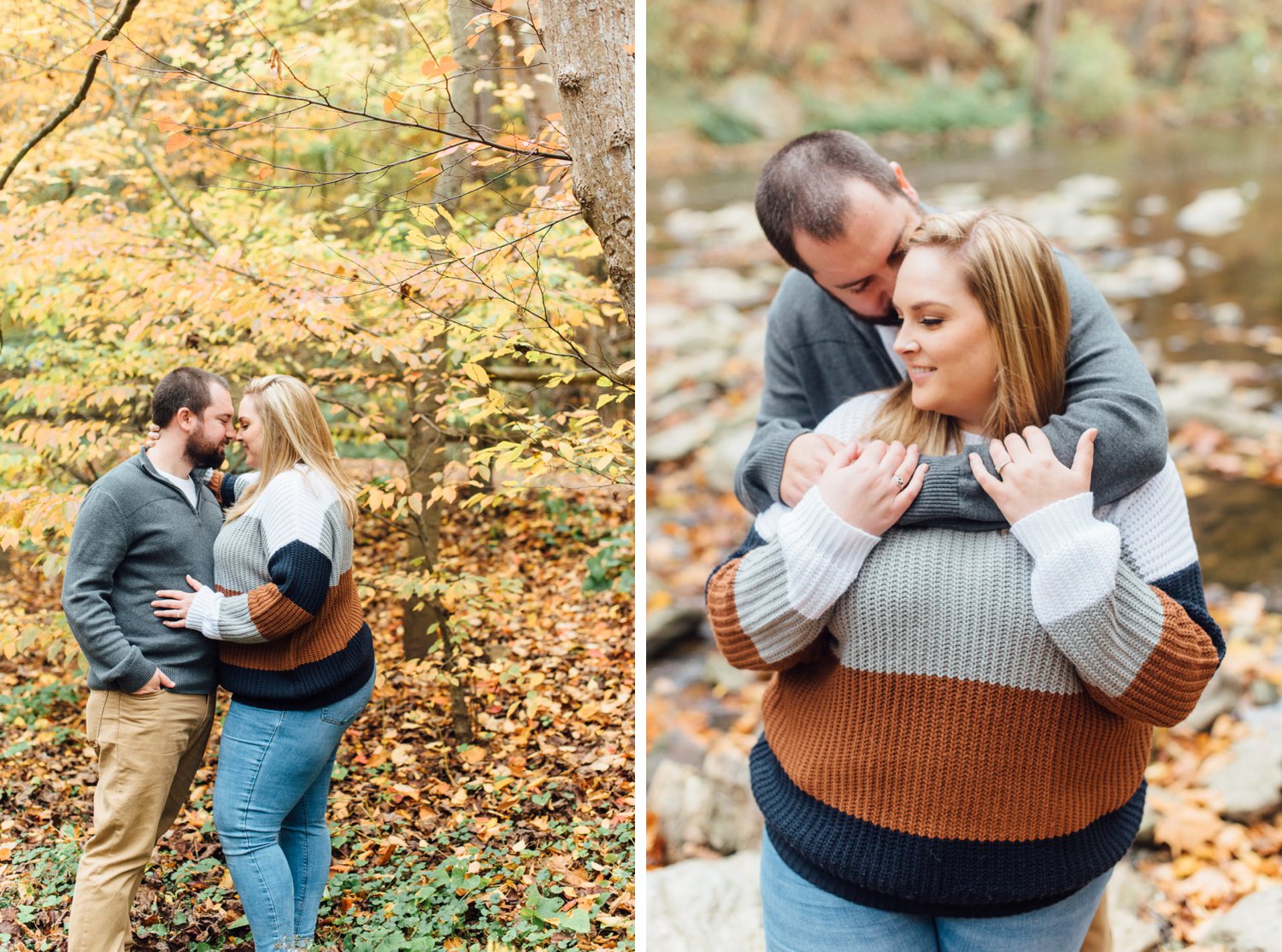 Samantha + Brandon - Wissahickon Engagement Session - Philadelphia Wedding Photographer - Alison Dunn Photography photo