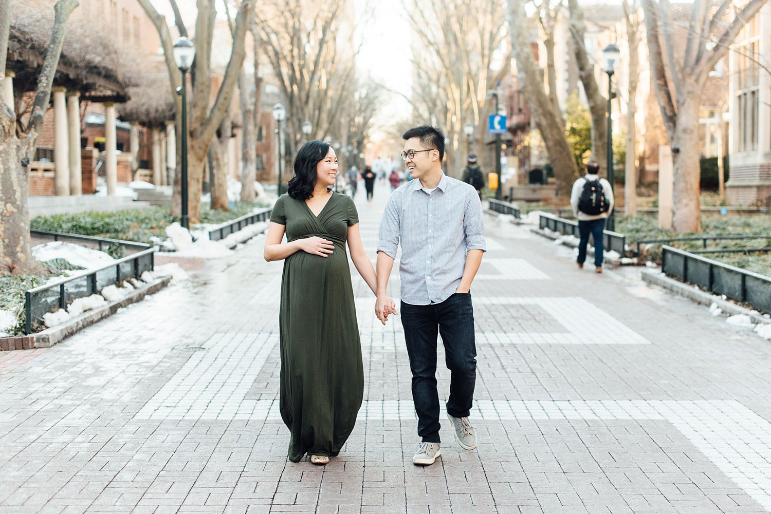 Jenny + Henry - University of Pennsylvania Maternity Session - Philadelphia Anniversary Photographer photo