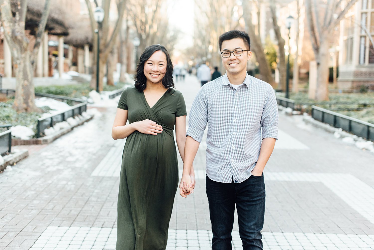 Jenny + Henry - University of Pennsylvania Maternity Session - Philadelphia Anniversary Photographer photo