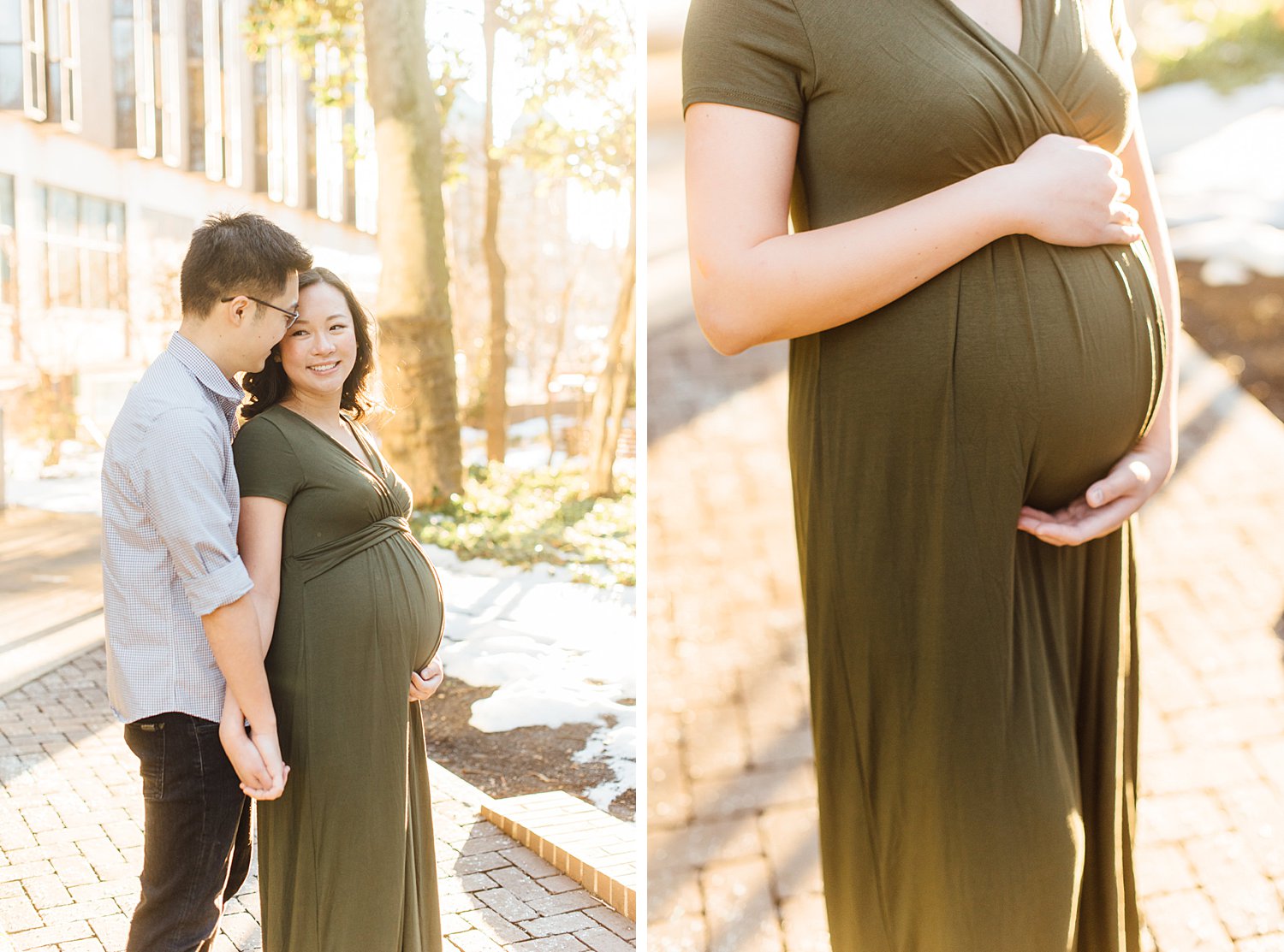 Jenny + Henry - University of Pennsylvania Maternity Session - Philadelphia Anniversary Photographer photo