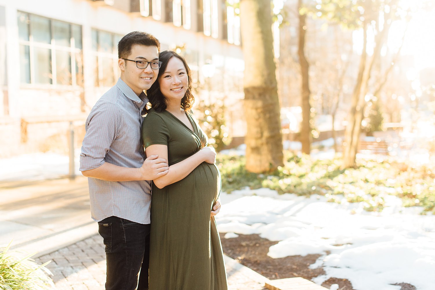 Jenny + Henry - University of Pennsylvania Maternity Session - Philadelphia Anniversary Photographer photo