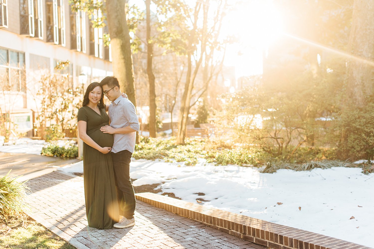 Jenny + Henry - University of Pennsylvania Maternity Session - Philadelphia Anniversary Photographer photo