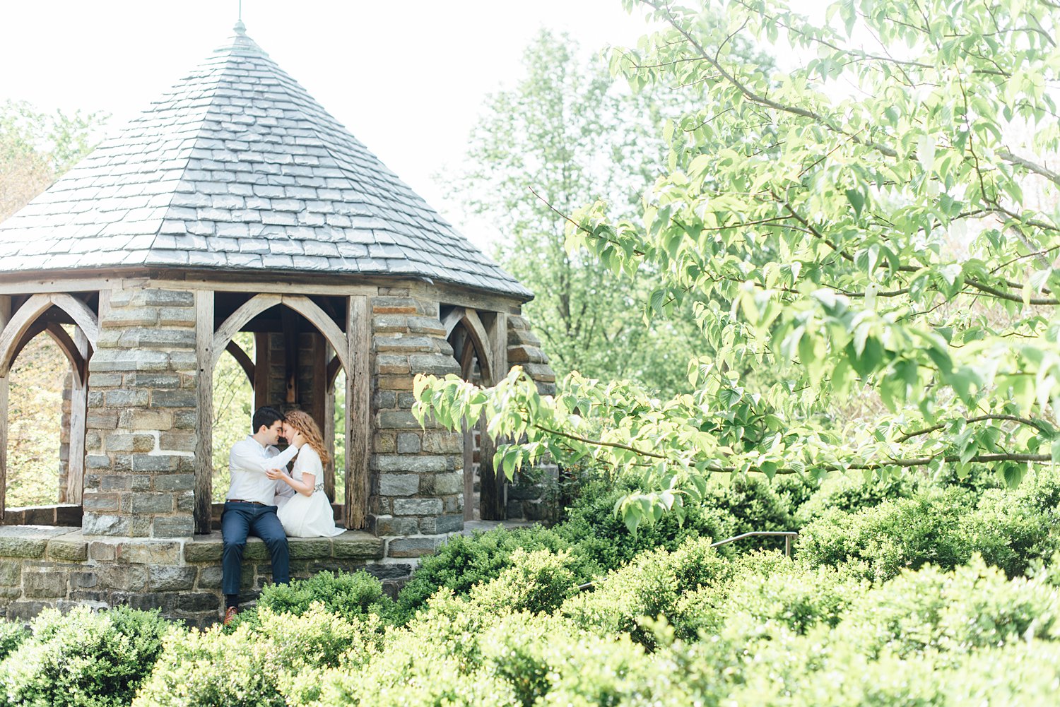 Allie + James - National Cathedral Engagement Session - Washington DC Wedding Photographer - Alison Dunn Photography photo