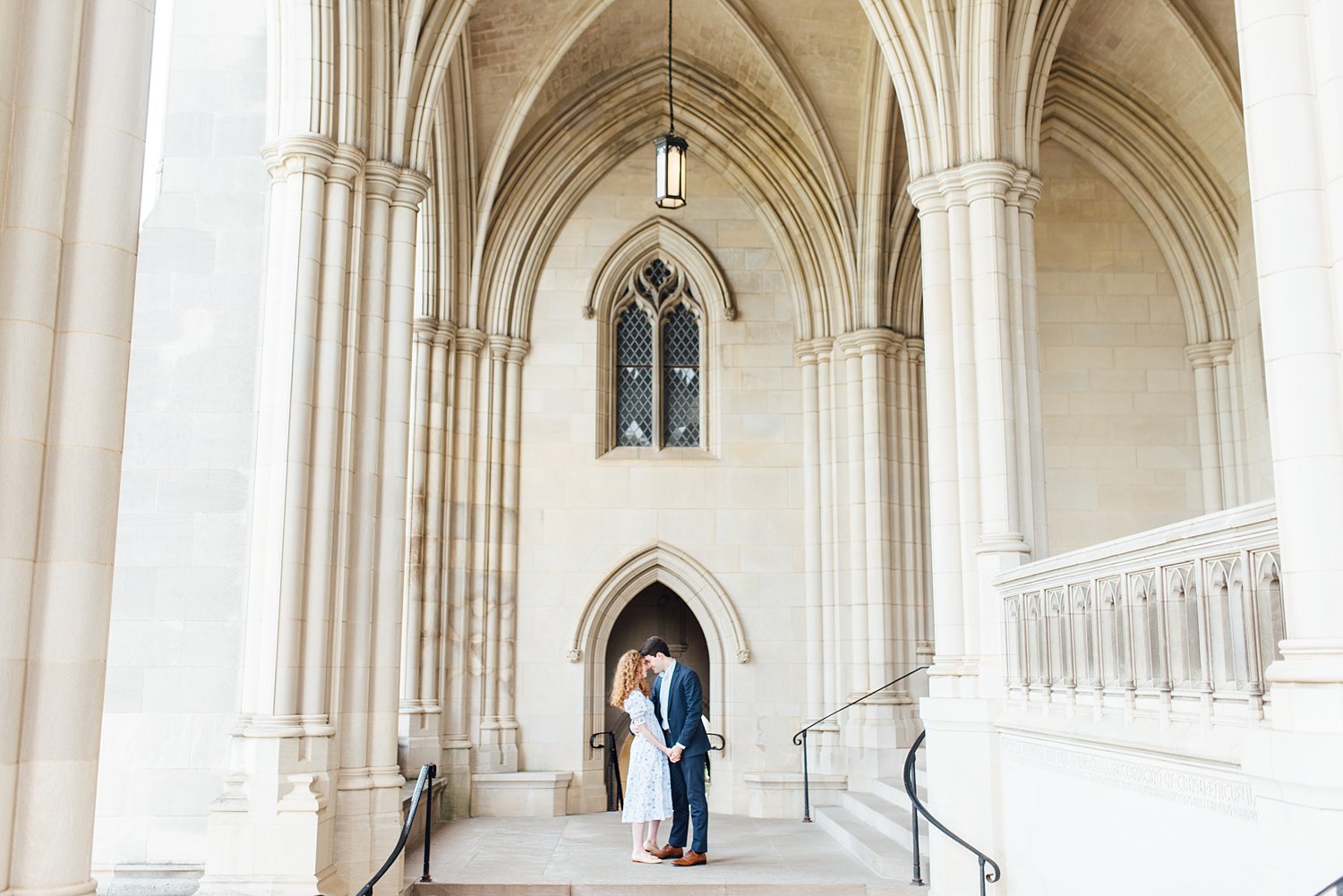 Allie + James - National Cathedral Engagement Session - Washington DC Wedding Photographer - Alison Dunn Photography photo