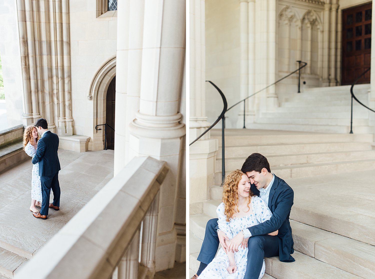 Allie + James - National Cathedral Engagement Session - Washington DC Wedding Photographer - Alison Dunn Photography photo