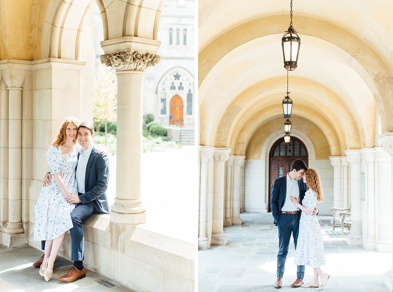 Allie + James - National Cathedral Engagement Session - Washington DC Wedding Photographer - Alison Dunn Photography photo