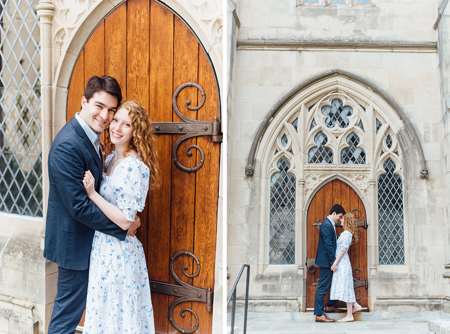 Allie + James - National Cathedral Engagement Session - Washington DC Wedding Photographer - Alison Dunn Photography photo