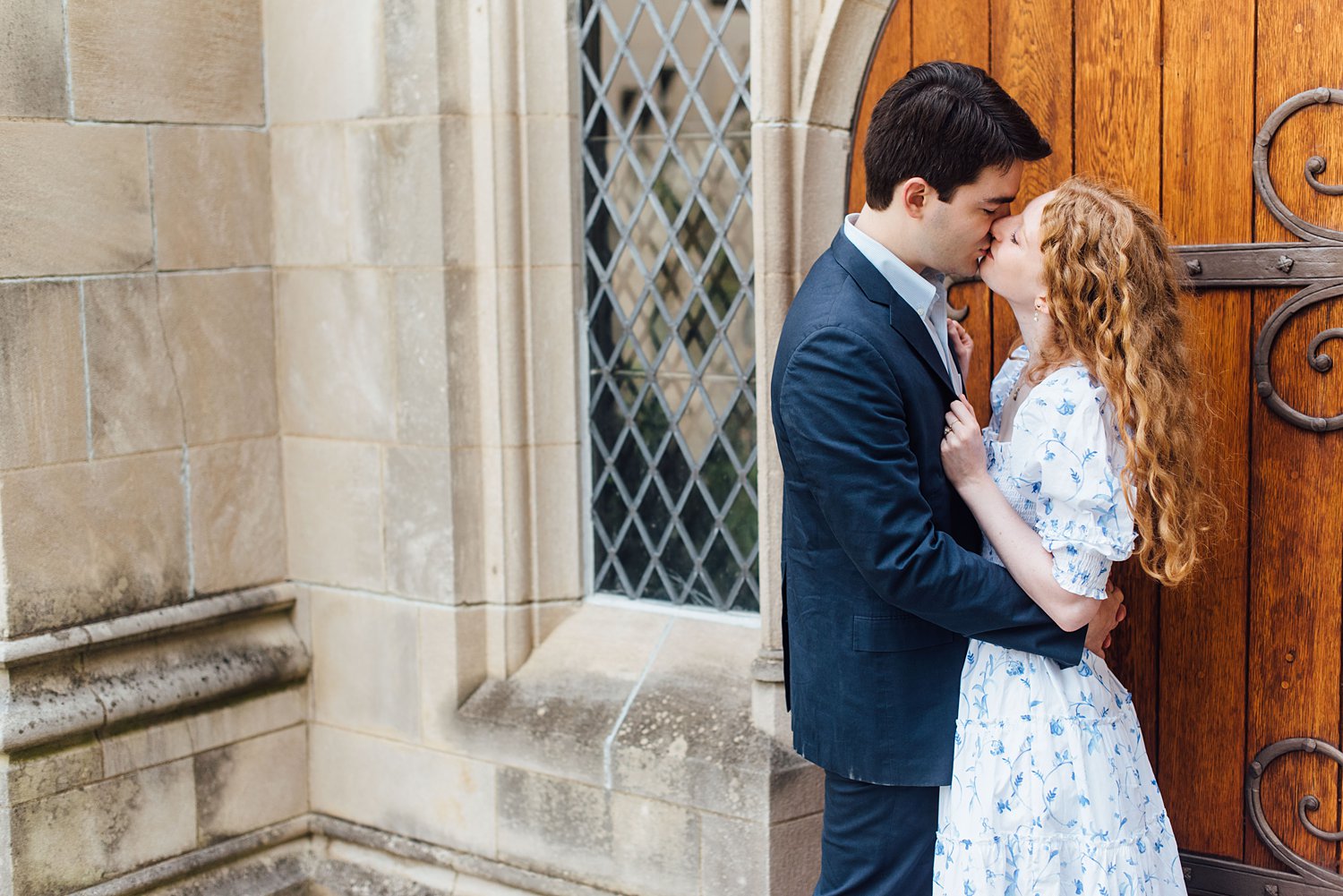 Allie + James - National Cathedral Engagement Session - Washington DC Wedding Photographer - Alison Dunn Photography photo