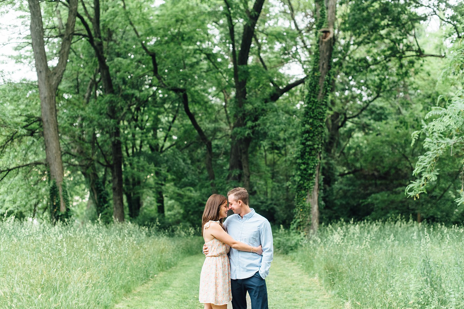 Alyssa + Andy - Portico Awbury Arboretum Engagement Session - Maryland Wedding Photography - Alison Dunn Photography photo